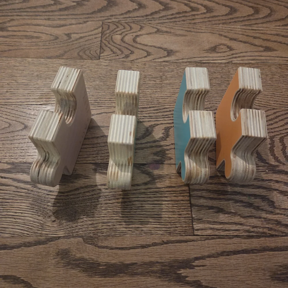 Lovevery-  Colorful Chunky Wooden Jiggsaw Puzzle